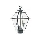Livex Lighting Westover 2284-61 2-Lumières 120W charbon Lanterne de poteau extérieure