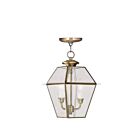 Livex Lighting 2285-01 Westover 2-Lumières 120W Laiton antique Luminaire Suspendu extrieur