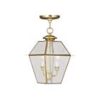 Livex Lighting 2285-02 Westover 2-Lumières 120W Laiton poli Luminaire Suspendu extrieur