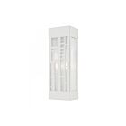 Livex Lighting 22972-91 Malmo 2-lumières 80W Nickel brossé Lanterne murale d'extérieur