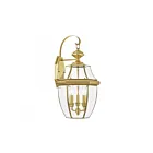 Livex Lighting Monterey 2351-02 3-Lumières 180W Laiton poli Lanterne murale