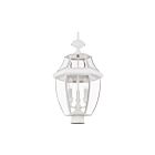 Livex Lighting Monterey 2354-03 3-Lumières 180W Blanc Lanterne de poteau extérieure