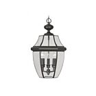 Livex Lighting 2355-04 Monterey 3-Lumières 180W Noir Luminaire Suspendu extrieur