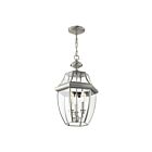 Livex Lighting 2355-91 Monterey 3-Lumières 180W Nickel brossé Luminaire Suspendu extrieur