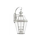 Livex Lighting Georgetown 2361-91 3-Lumières 180W Nickel brossé Lanterne murale