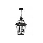 Livex Lighting 2365-04 Georgetown 3-Lumières 180W Noir Luminaire Suspendu extrieur