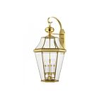Livex Lighting Georgetown 2366-02 4-Lumières 240W Laiton poli Lanterne murale