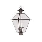 Livex Lighting Westover 2388-07 4-Lumières 240W Bronze Lanterne de poteau extérieure