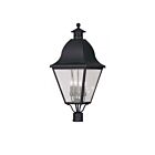 Livex Lighting Amwell 2548-04 4-Lumières 240W Noir Lanterne de poteau extérieure