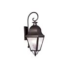 Livex Lighting 2555-07 Amwell 3-lumières 180W Bronze Lanterne murale d'extérieur