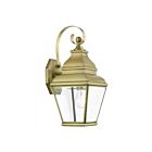Livex Lighting 2590-01 Exeter 1-lumière 100W Laiton antique Lanterne murale d'extérieur