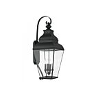 Livex Lighting 2596-04 Exeter 4-lumières 240W Noir Lanterne murale d'extérieur