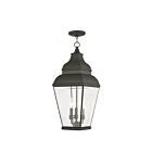 Livex Lighting 2597-04 Exeter 3-Lumières 180W Noir Luminaire Suspendu extrieur