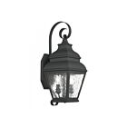 Livex Lighting 2602-04 Exeter 2-lumières 120W Noir Lanterne murale d'extérieur