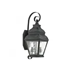 Livex Lighting 2602-61 Exeter 2-lumières 120W Fusain Lanterne murale d'extérieur