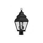Livex Lighting Exeter 2603-04 2-Lumières 120W Noir Lanterne de poteau extérieure