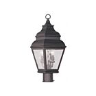 Livex Lighting Exeter 2603-07 2-Lumières 120W Bronze Lanterne de poteau extérieure