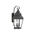 Livex Lighting 2605-61 Exeter 3-lumières 180W Fusain Lanterne murale d'extérieur