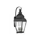 Livex Lighting 2607-07 Exeter 4-lumières 240W Bronze Lanterne murale d'extérieur