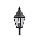 Livex Lighting Exeter 2608-04 4-Lumières 240W Noir Lanterne de poteau extérieure