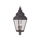 Livex Lighting Exeter 2608-07 4-Lumières 240W Bronze Lanterne de poteau extérieure