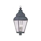 Livex Lighting Exeter 2608-61 4-Lumières 240W charbon Lanterne de poteau extérieure
