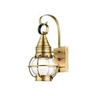 Livex Lighting 26900-01 Newburyport 1-lumière 60W Laiton antique Lanterne murale d'extérieur