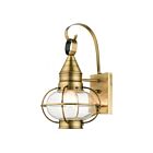 Livex Lighting 26901-01 Newburyport 1-lumière 100W Laiton antique Lanterne murale d'extérieur