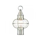 Livex Lighting Newburyport 26902-91 1-Lumière 100W Nickel brossé Lanterne de poteau extérieure