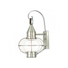 Livex Lighting 26904-91 Newburyport 1-lumière 100W Nickel brossé Lanterne murale d'extérieur