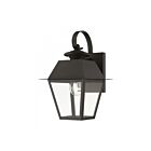 Livex Lighting 27212-07 Wentworth 1-lumière 100W Bronze avec finition laiton antique Lanterne murale d'extérieur