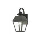 Livex Lighting 27212-61 Wentworth 1-lumière 100W Fusain Lanterne murale d'extérieur