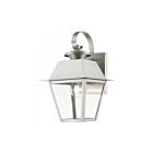 Livex Lighting 27212-91 Wentworth 1-lumière 100W Nickel brossé Lanterne murale d'extérieur