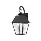 Livex Lighting 27215-04 Wentworth 2-lumières 120W Noir Lanterne murale d'extérieur