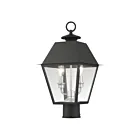 Livex Lighting Wentworth 27216-04 2-Lumières 120W Noir Lanterne de poteau extérieure