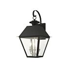 Livex Lighting 27218-04 Wentworth 3-lumières 180W Noir Lanterne murale d'extérieur