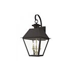 Livex Lighting 27218-07 Wentworth 3-lumières 180W Bronze avec grappe au fini laiton antique Lanterne murale d'extérieur
