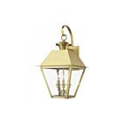 Livex Lighting 27218-08 Wentworth 3-lumières 180W Laiton naturel Lanterne murale d'extérieur