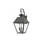 Livex Lighting 27218-61 Wentworth 3-lumières 180W Fusain Lanterne murale d'extérieur