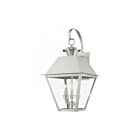 Livex Lighting 27218-91 Wentworth 3-lumières 180W Nickel brossé Lanterne murale d'extérieur