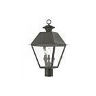 Livex Lighting Wentworth 27219-61 3-Lumières 180W charbon Lanterne de poteau extérieure