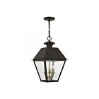 Livex Lighting 27220-07 Wentworth 3-Lumières 180W Bronze avec finition laiton antique Luminaire Suspendu extrieur