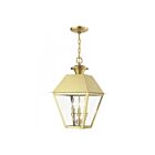 Livex Lighting 27220-08 Wentworth 3-Lumières 180W Laiton naturel Luminaire Suspendu extrieur