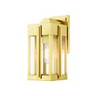 Livex Lighting 27712-08 Lexington 1-lumière 100W Laiton naturel Lanterne murale d'extérieur