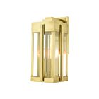 Livex Lighting 27714-08 Lexington 3-lumières 180W Laiton naturel Lanterne murale d'extérieur