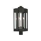 Livex Lighting Lexington 27717-04 3-Lumières 180W Noir Lanterne de poteau extérieure