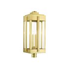 Livex Lighting Lexington 27719-08 4-Lumières 240W Laiton naturel Lanterne de poteau extérieure