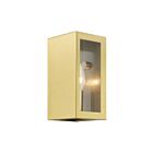 Livex Lighting 29121-32 Winfield 1-lumière 60W Or satiné Lanterne murale d'extérieur