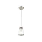 Livex Lighting 40021-91 Lawrenceville 1-Lumière 100W Nickel brossé Suspendu