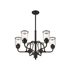 Livex Lighting 40026-07 Lawrenceville 6-lumières 600W Bronze Lustre